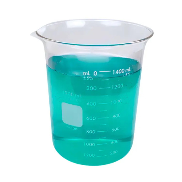 Beaker, 1500mL, Glass, 165MM x 120MM Pyrex