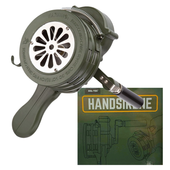 MILITARY STYLE HAND-CRANK SIREN