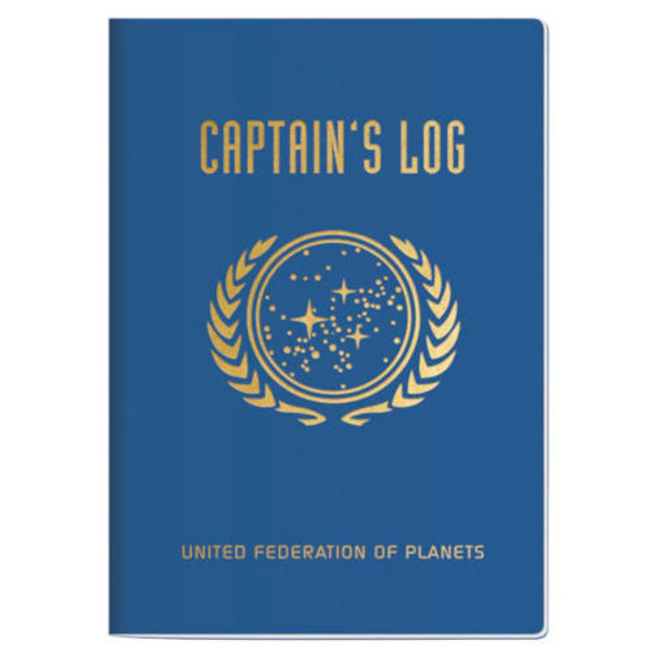 STAR TREK CAPTAIN'S LOG-THEMED RULED NOTEBOOK