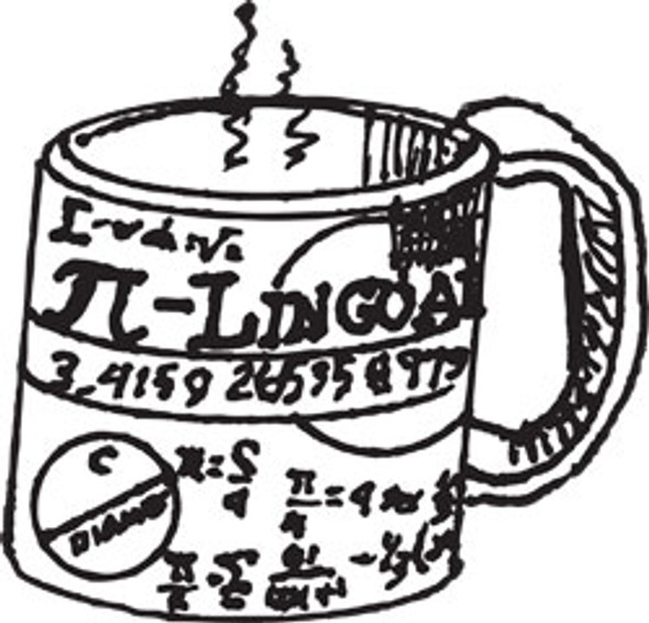 PI-LINGUAL CERAMIC COFFEE MUG