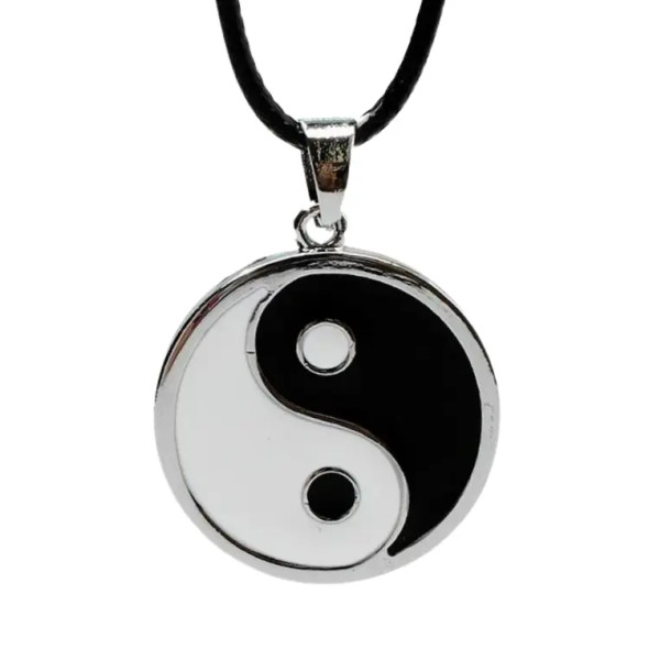 YIN AND YANG NECKLACE 16" CORD