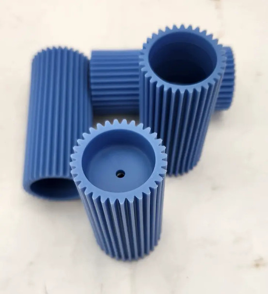 3-1/4" Long Ribbed Rubber Feet 1-1/8" I.D.