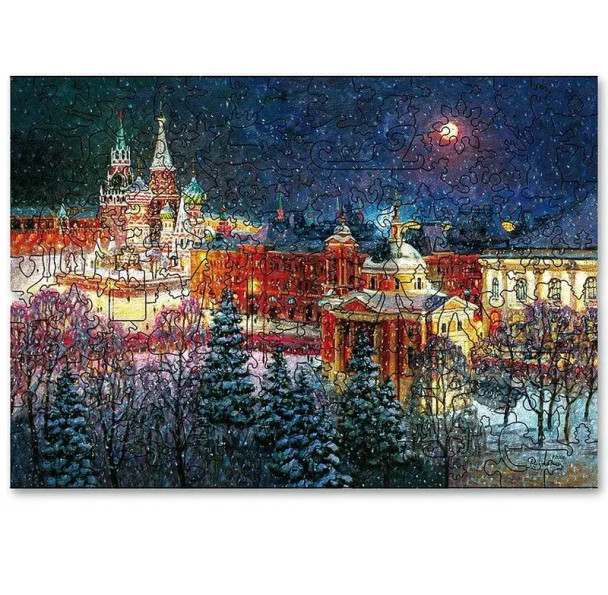 WOODEN PUZZLE IGOR RAZZHIVIN, "WINTER MAGIC" FROM DAVICI