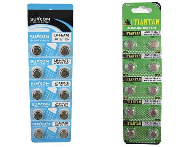 AG13 ALKALINE BATTERIES 10-PACK