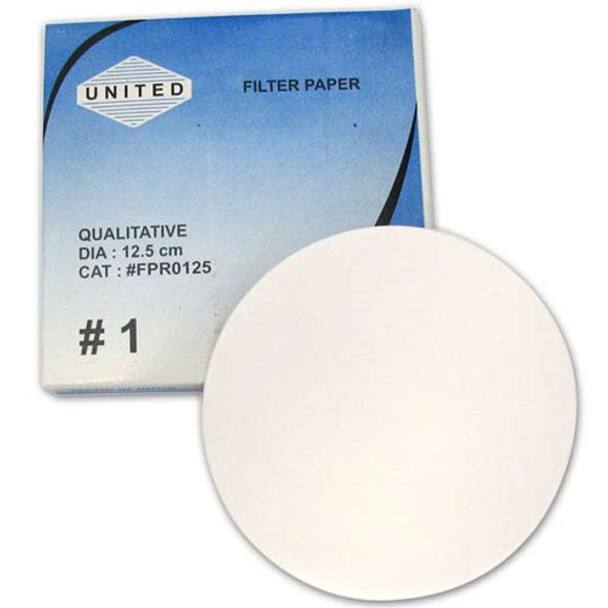 FILTER PAPER, #1, 12.5cm, PKG. 100