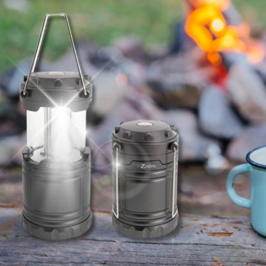 Black 600-Lumen Portable Lantern