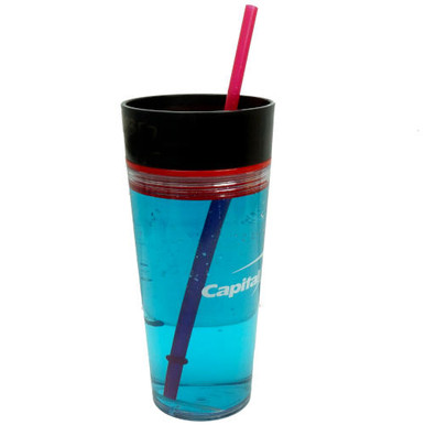 16 OZ DOUBLE-WALLED PLASTIC CUPS PKG(3)