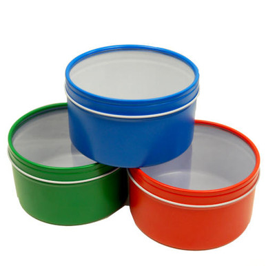 Circular tin can presentation tin with round lid - 100ml