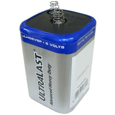 UltraLast Spring-Top Heavy-Duty Lantern Battery ULHD6VSP