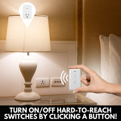 Hyper Tough Indoor and Outdoor Wireless Remote Control Outlet 