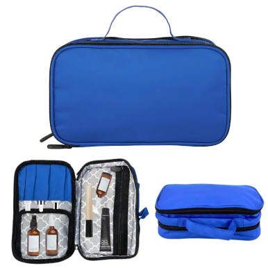 Blue Zippered Travel Pouch 9