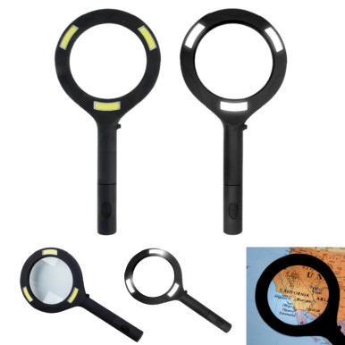 Lighted Hands-Free Magnifier 1.5x & 3X Power w/Lanyard