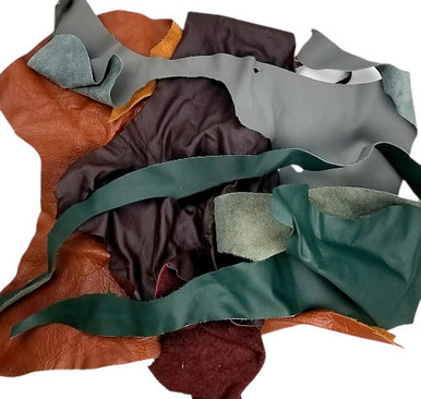 Leather Remnant Assortment - Sold by the Pound