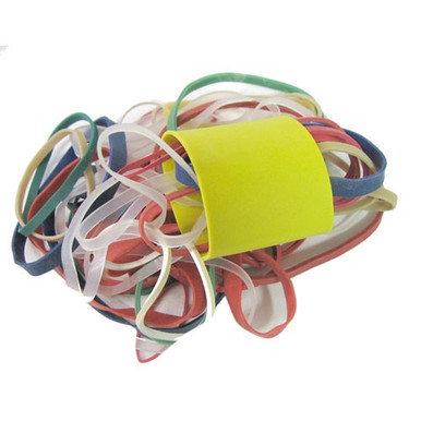 1 Bag 25mm Diameter Rubber Bands Fish Bag Bands Large Elastic Bands for  office and home Supplies ( Yellow ) Thin 