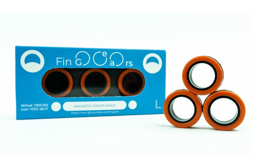Fingears Orange-Black Lg.