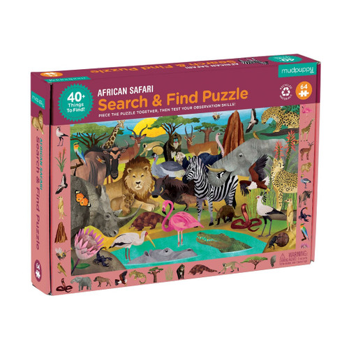 Jungle & Safari Magnetic Puzzle – Mudpuppy