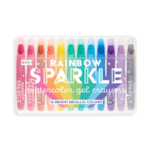 Rainbow Sparkle Watercolor Gel Crayons