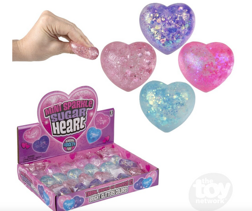 Mini Sparkle Squeezy Sugar Heart