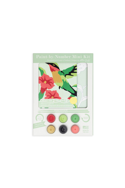 Mini Paint By Number Kit - Hummingbird