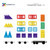 Rainbow Transport Pack 50pc