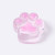 Glitter Clear-Fuchsia Paw Taba Squishy
