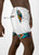 Summer Shorts with Kente Print White