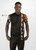 Polo Ankara Print Stripes Brown Black