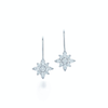 Kwiat Star diamond drop earrings from the Kwiat Star Collection in platinum and white gold