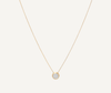 JAIPUR GOLD  18K Yellow Gold Diamond Pavé Disk Pendant