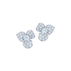 Floral Earrings with Diamonds