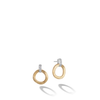 Marco Bicego® Jaipur Collection 18K Yellow Gold Stud Drop Earrings with Diamonds