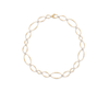 Marco Bicego® Marrakech Onde Collection 18K Yellow Gold and Diamond Flat Link Collar Necklace