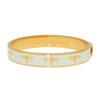 Bee Cream & Gold Bangle