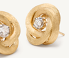 JAIPUR GOLD  18K Yellow Gold Floral Studs With Diamonds