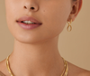 Marrakech 18K Yellow Gold Twisted Irregular Small Hoops