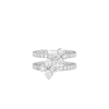 18K WHITE GOLD LOVE IN VERONA PAVE DOUBLE RING
