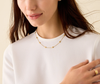 Siviglia  18K Yellow Gold Short Necklace with Small Bean