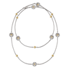 BLOSSOMS SILVER AND VERMEIL NECKLACE WITH 7 ELEMENTS- Daisy