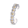 BLOSSOMS SILVER AND VERMEIL BRACELET WITH DIAMONDS- DAISY 