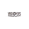 TULLE BROCCATO WHITE GOLD AND DIAMONDS ETERNELLE RING