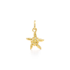 18K Small Sea star Pendant in Moonstone