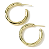 Classico Small Hammered Hoop Earrings 18k gold