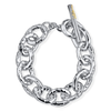 Classico Large Hammered Bastille Link Bracelet 925 silver