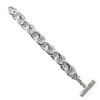 Classico Large Hammered Bastille Link Bracelet 925 silver