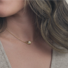 Harp Éclat Necklace- in 18K Yellow Gold