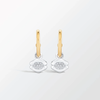 Quatreharp Drop Earrings- SS and YG