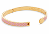 Skinny Salamander Hinged Bangle in Pink & Gold