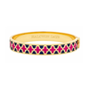 Agama Two Tone Hinged Bangle in Estate Blue & Pink Tourmaline