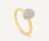 Siviglia  18K Yellow Gold Oval Ring with Diamonds