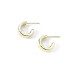 Classico Huggie Hammered Hoop Earrings 18k gold- 